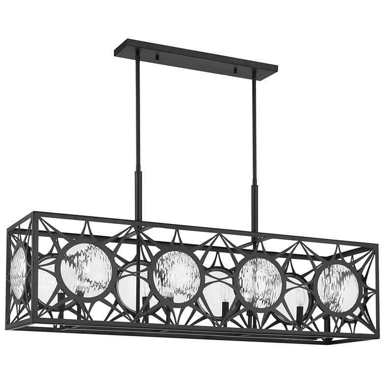 Image 2 Balfour 8-Light Linear Chandelier in Matte Black more views