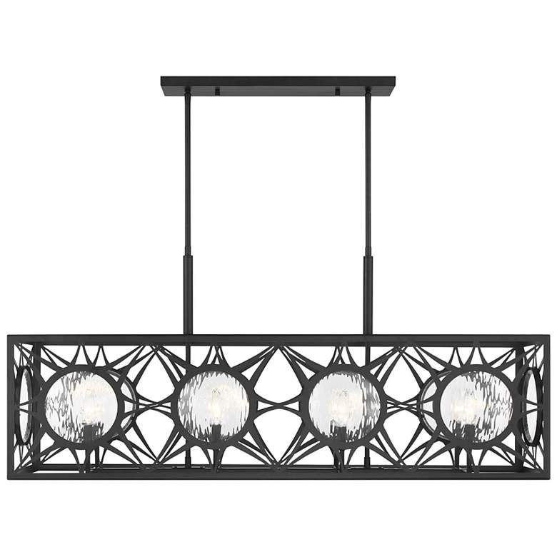 Image 3 Balfour 8-Light Linear Chandelier in Matte Black more views
