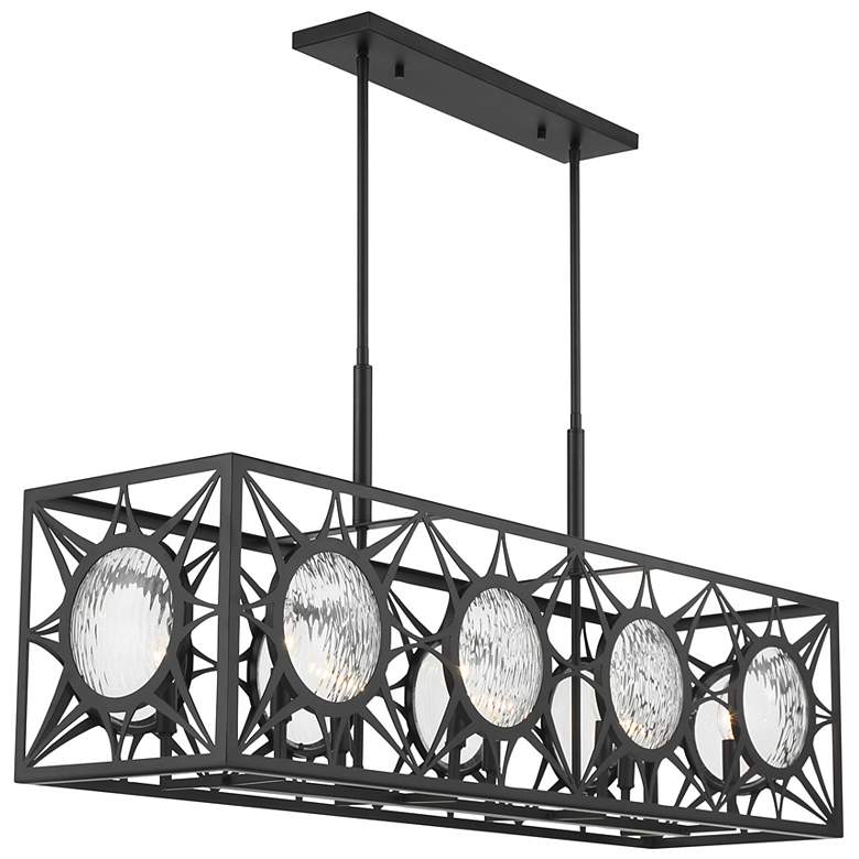 Image 4 Balfour 8-Light Linear Chandelier in Matte Black more views