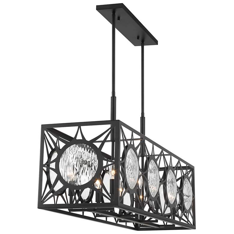 Image 5 Balfour 8-Light Linear Chandelier in Matte Black more views
