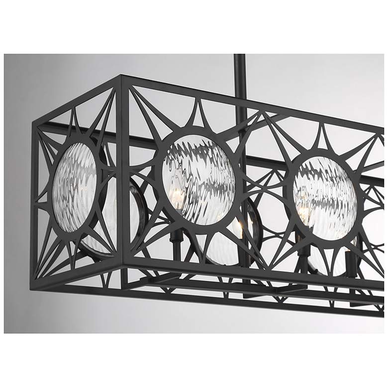 Image 7 Balfour 8-Light Linear Chandelier in Matte Black more views