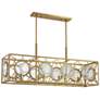 Thumbnail2 of Balfour 8-Light Linear Chandelier in Warm Brass more views
