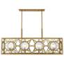 Thumbnail3 of Balfour 8-Light Linear Chandelier in Warm Brass more views