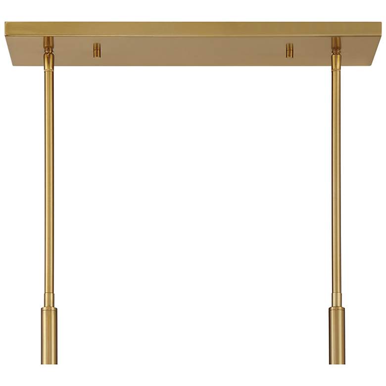 Image 6 Balfour 8-Light Linear Chandelier in Warm Brass more views