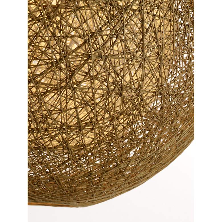 Image 3 Bali 10 inch High Natural Woven Hemp Twine Outdoor Hanging Light more views