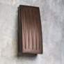 Bali 13 1/4" High Rubbed Copper LED Outdoor Wall Light