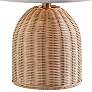3_Bali 18 1/4" High Natural Rattan Accent Table Lamp more views
