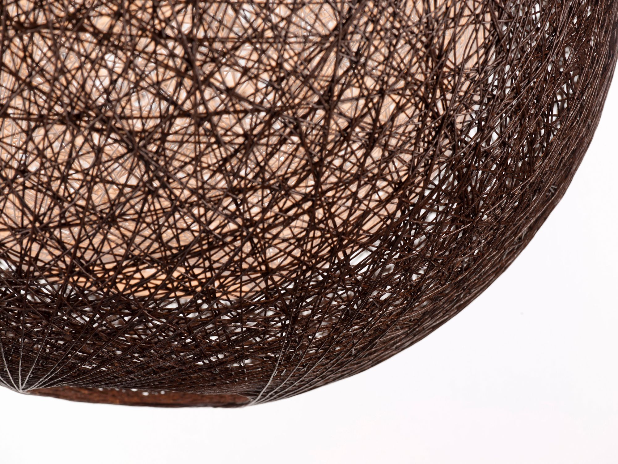 Image 3 Bali 19" High Chocolate Hemp Twine Outdoor Hanging Light more views