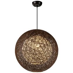 Bali 26 3/4" High Chocolate Hemp Twine Outdoor Hanging Light