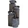 Bali 32 3/4" High Gray Stone 4-Tier Outdoor LED Floor Fountain