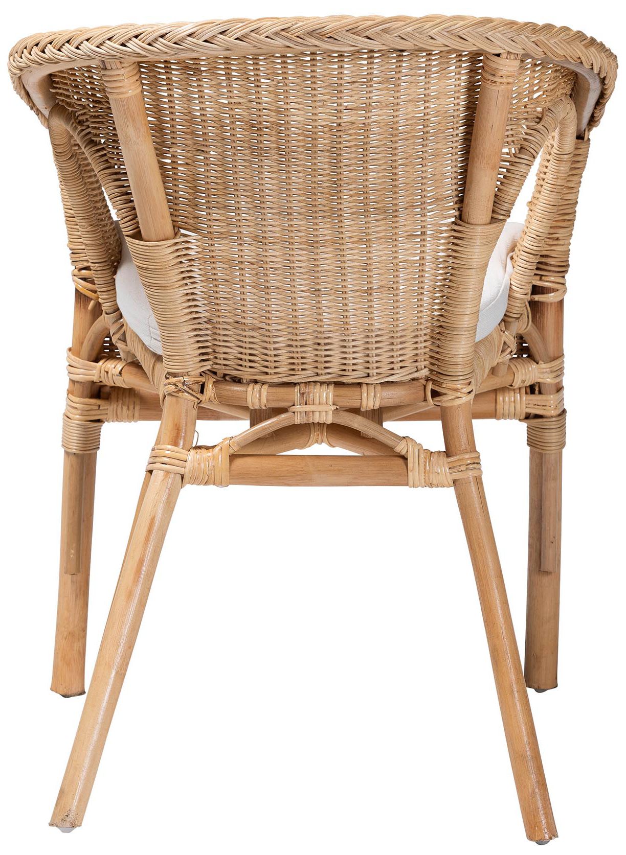 Image 5 bali & pari Abbey Modern Bohemian Natural Rattan Dining Chair more views