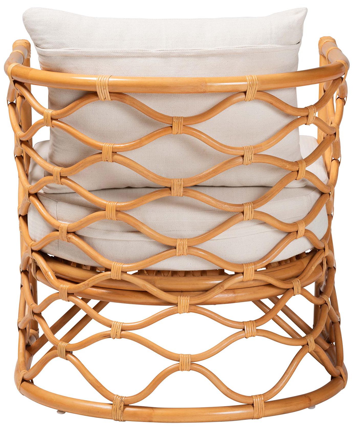 Image 5 bali & pari Acelynn Bohemian Light Honey Rattan Arm Chair more views
