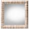 bali & pari Adino Bohemian Woven Natural Grasscloth Square Accent Mirro