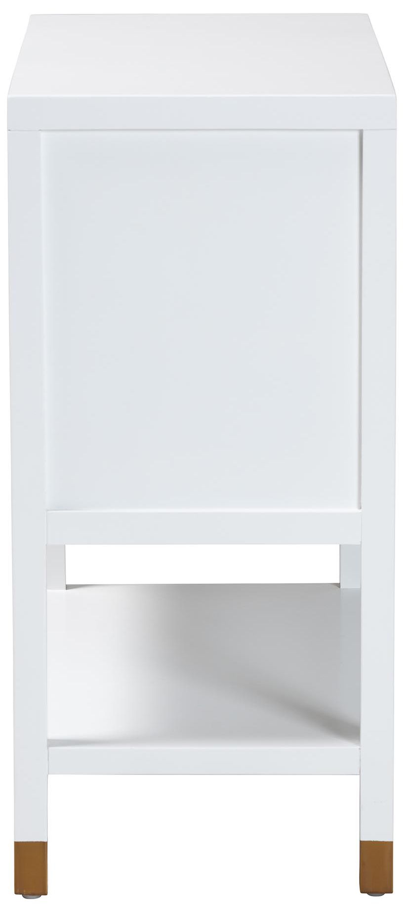 Image 5 bali & pari Aiden Fluted Sideboard 2 Door Storage Cabinet with Shelf more views