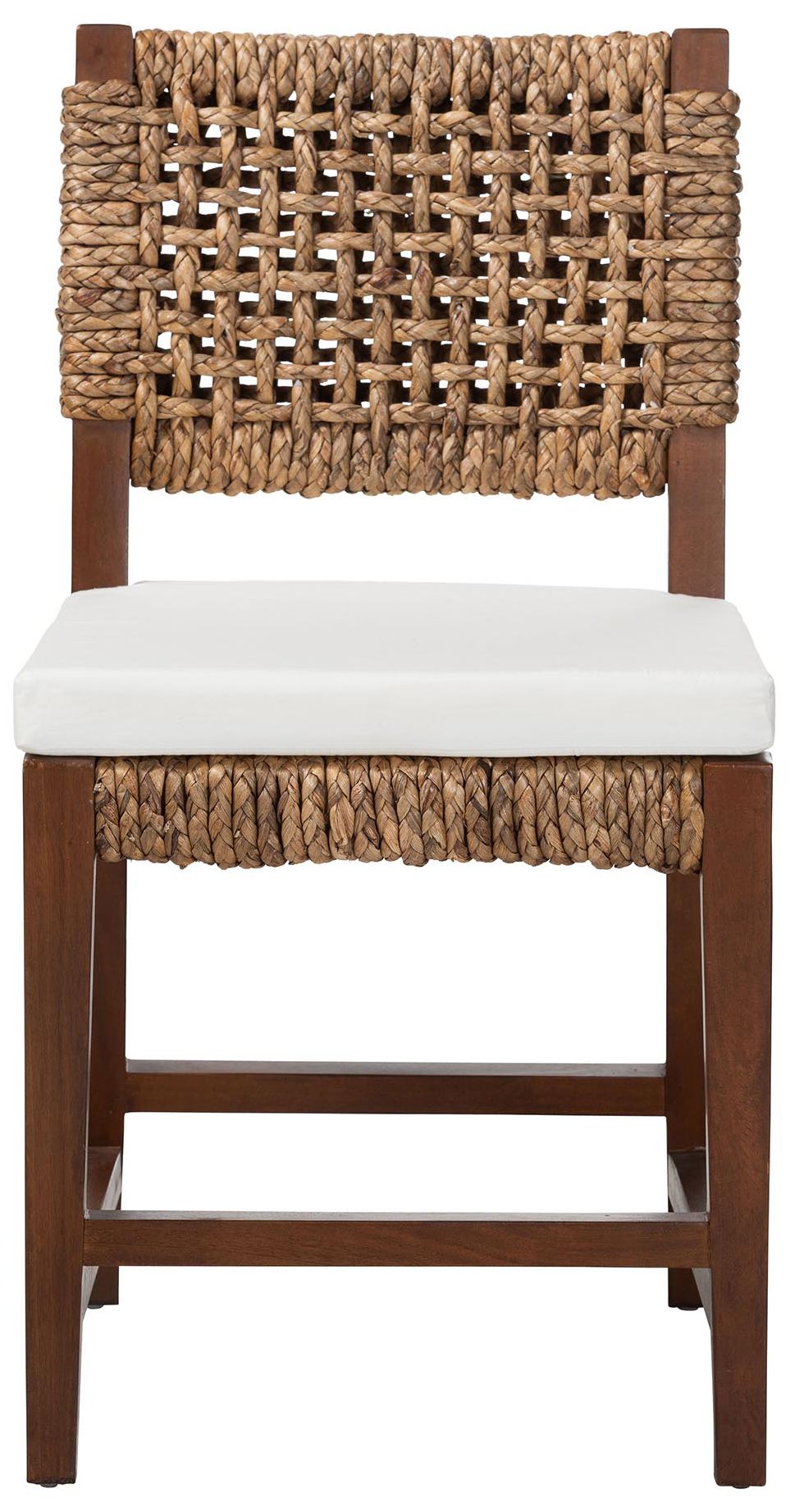 Image 5 bali & pari Alise Handwoven Seagrass Dining Chair with Mahogany Wood Fr more views
