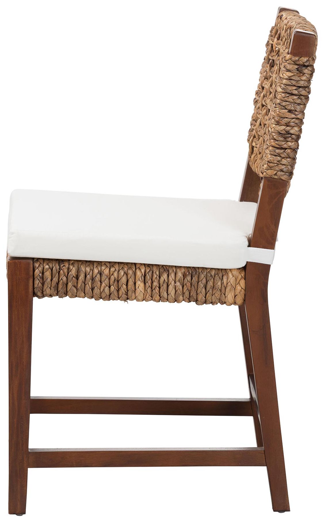 Image 6 bali & pari Alise Handwoven Seagrass Dining Chair with Mahogany Wood Fr more views