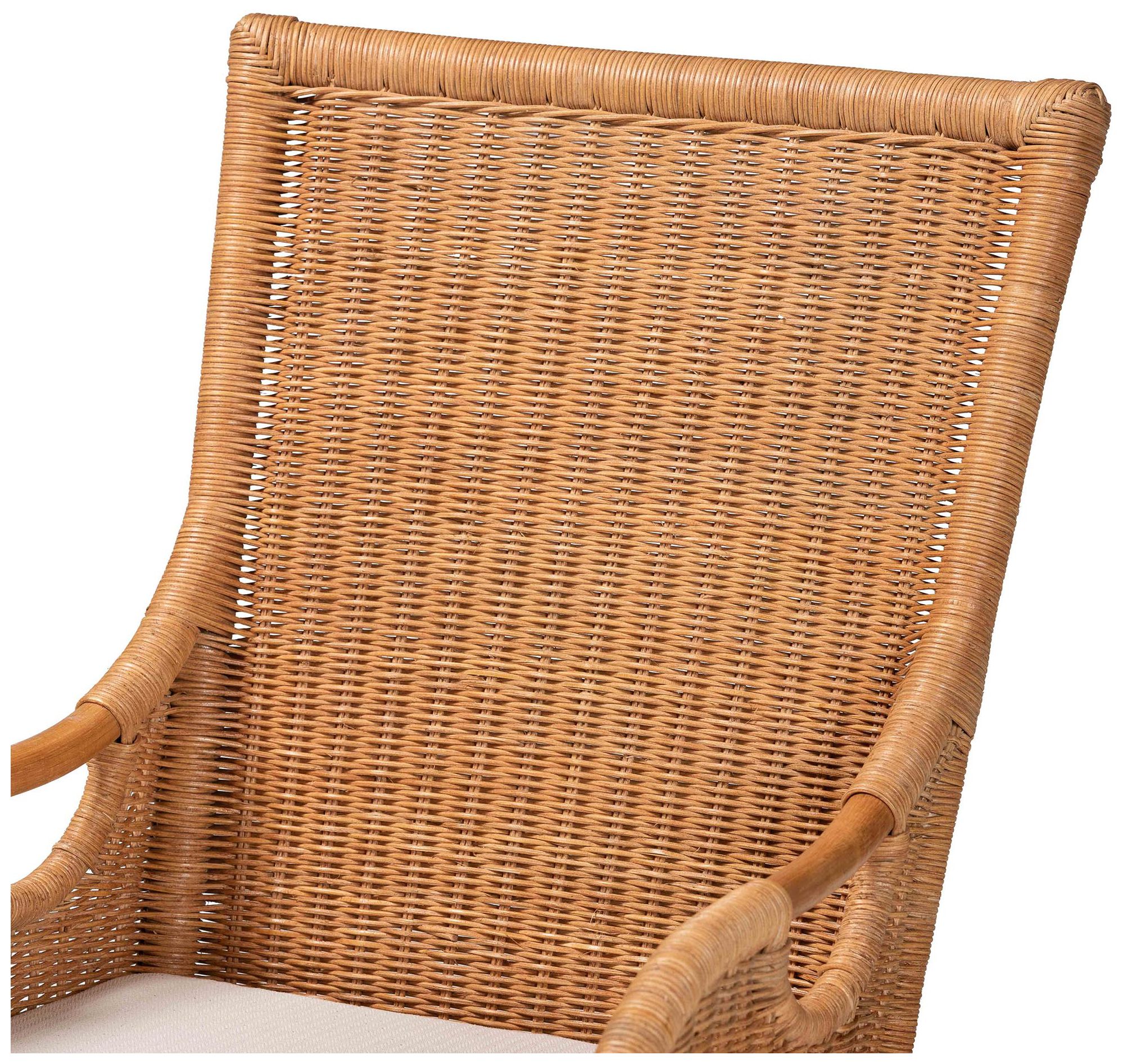 Image 6 bali & pari Amsterdam Bohemian Light Honey Rattan Dining Chair more views