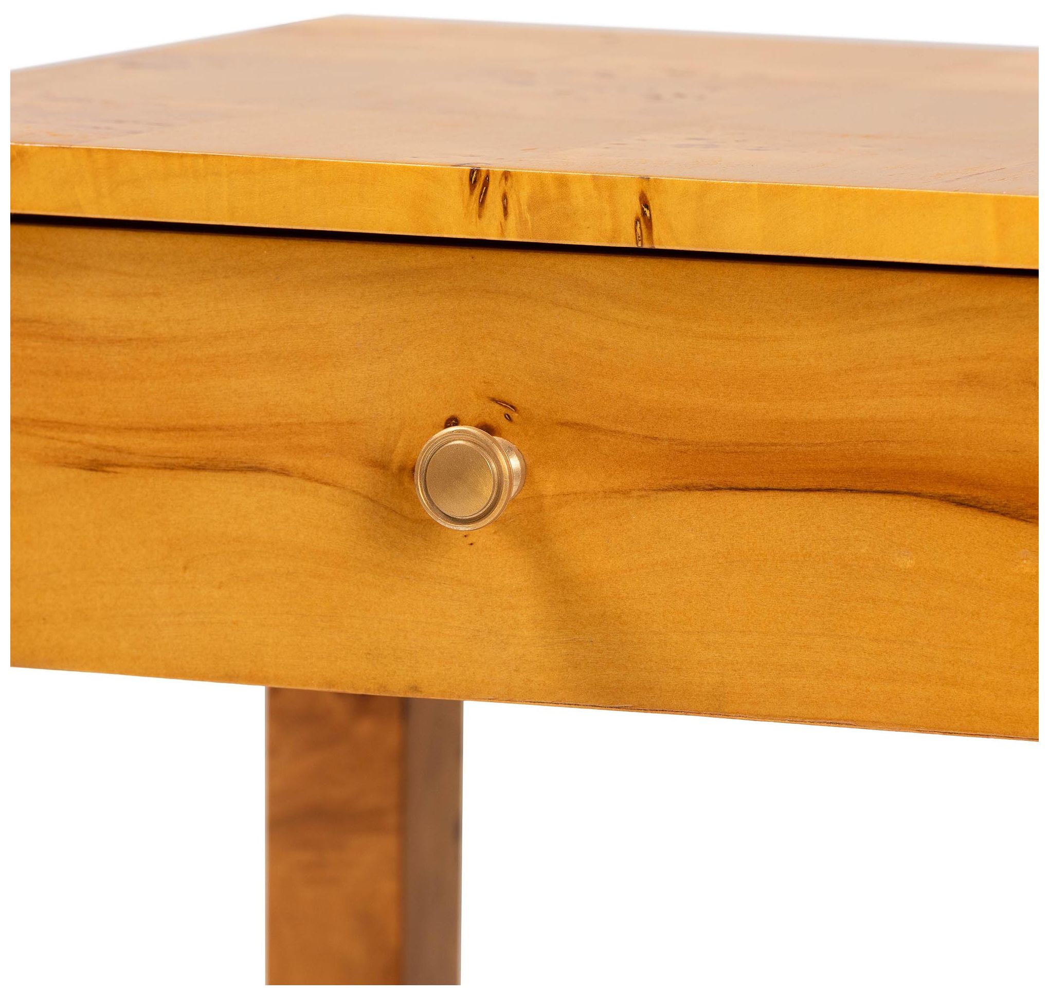 Image 6 bali & pari Azmi  Natural Light Mappa Burl Wood 2-Drawer Nightstand more views