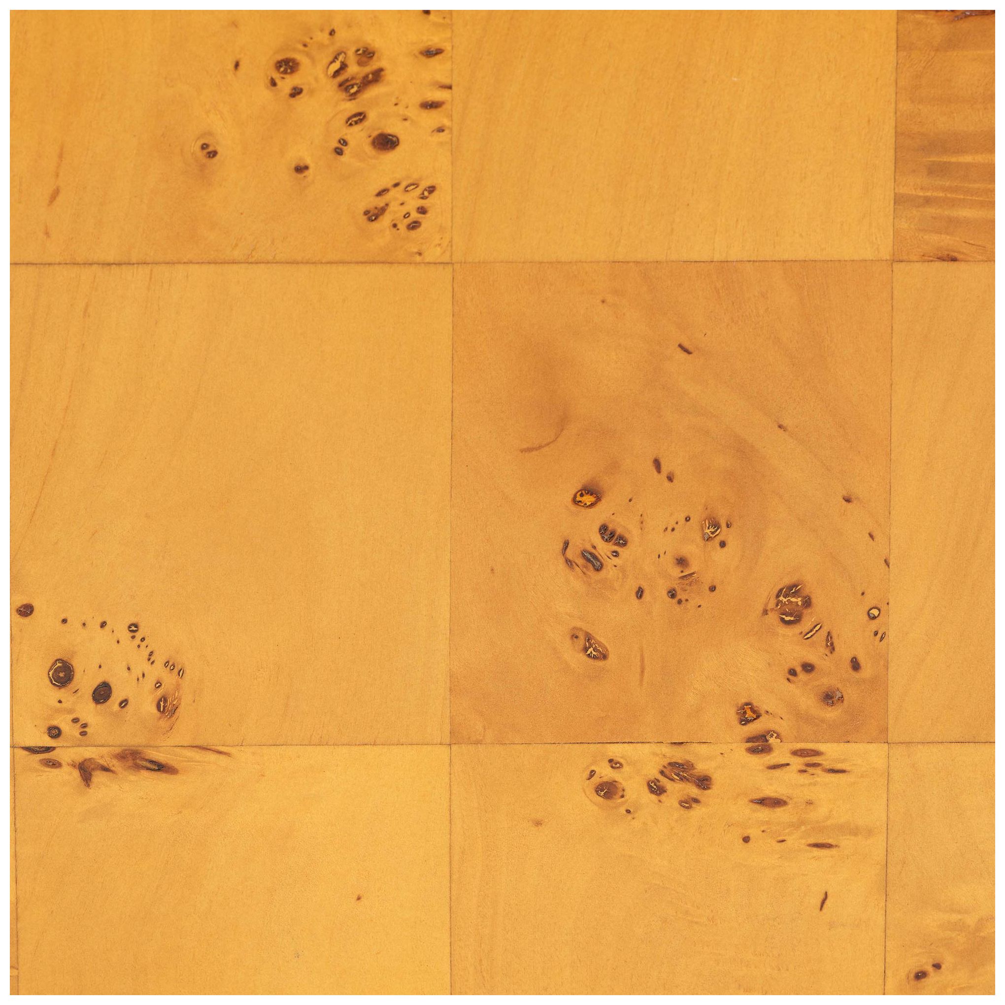 bali & pari Azmi  Natural Light Mappa Burl Wood 2-Drawer Nightstand