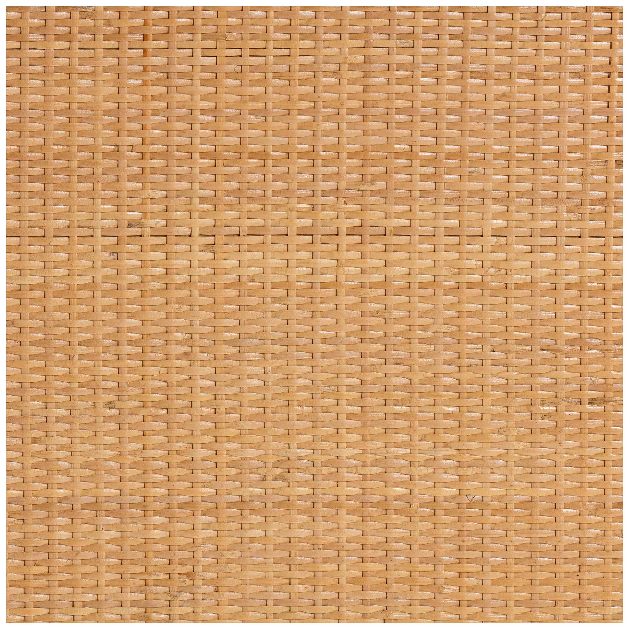 bali & pari Baylor Bohemian Light Honey Rattan Storage Cabinet