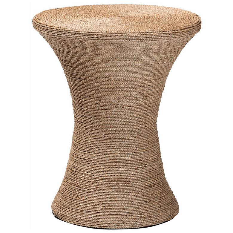 Image 1 bali & pari Cady Japandi Natural Seagrass Side Table