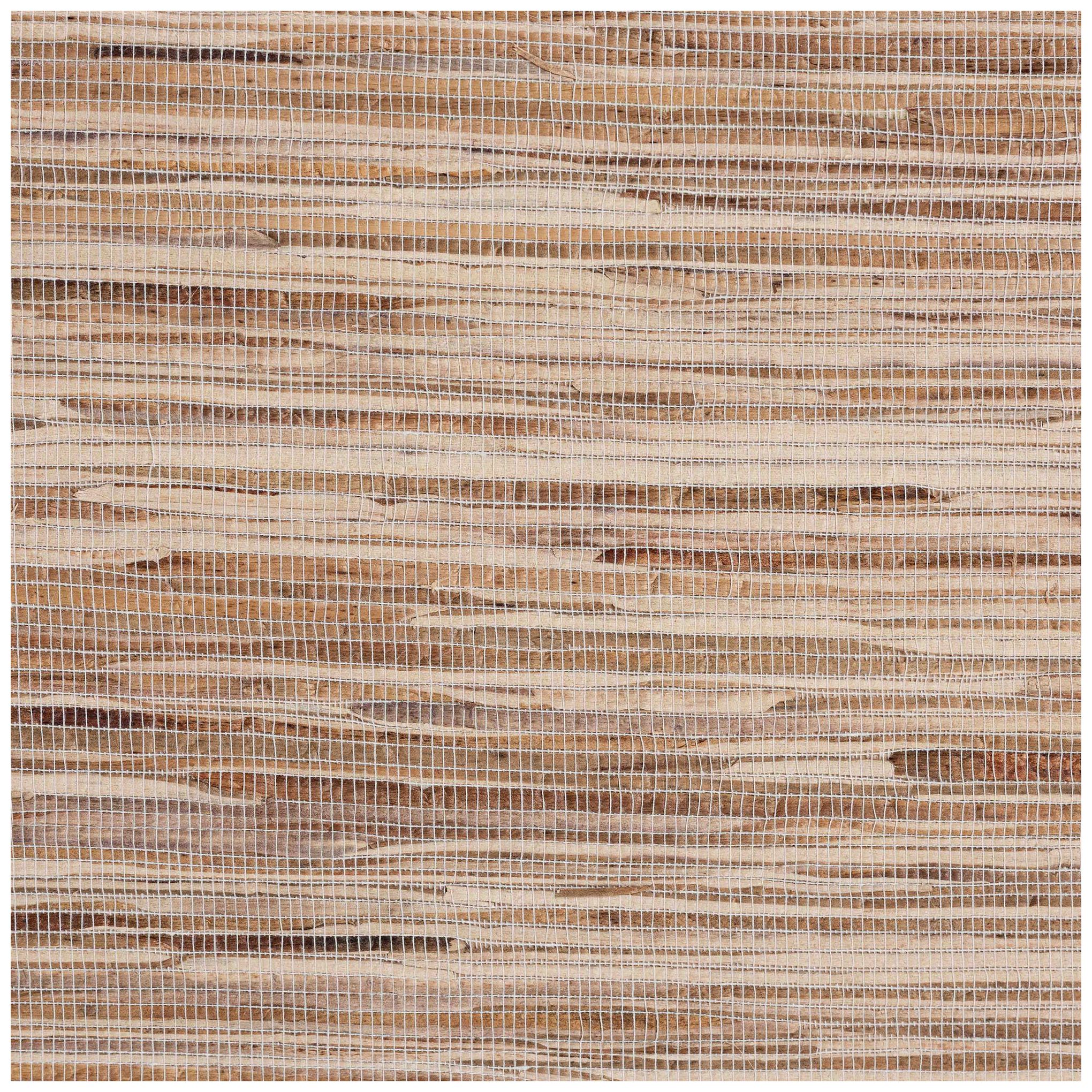 bali & pari Callan Bohemian Woven Natural Grasscloth 1-Drawer Nightstan