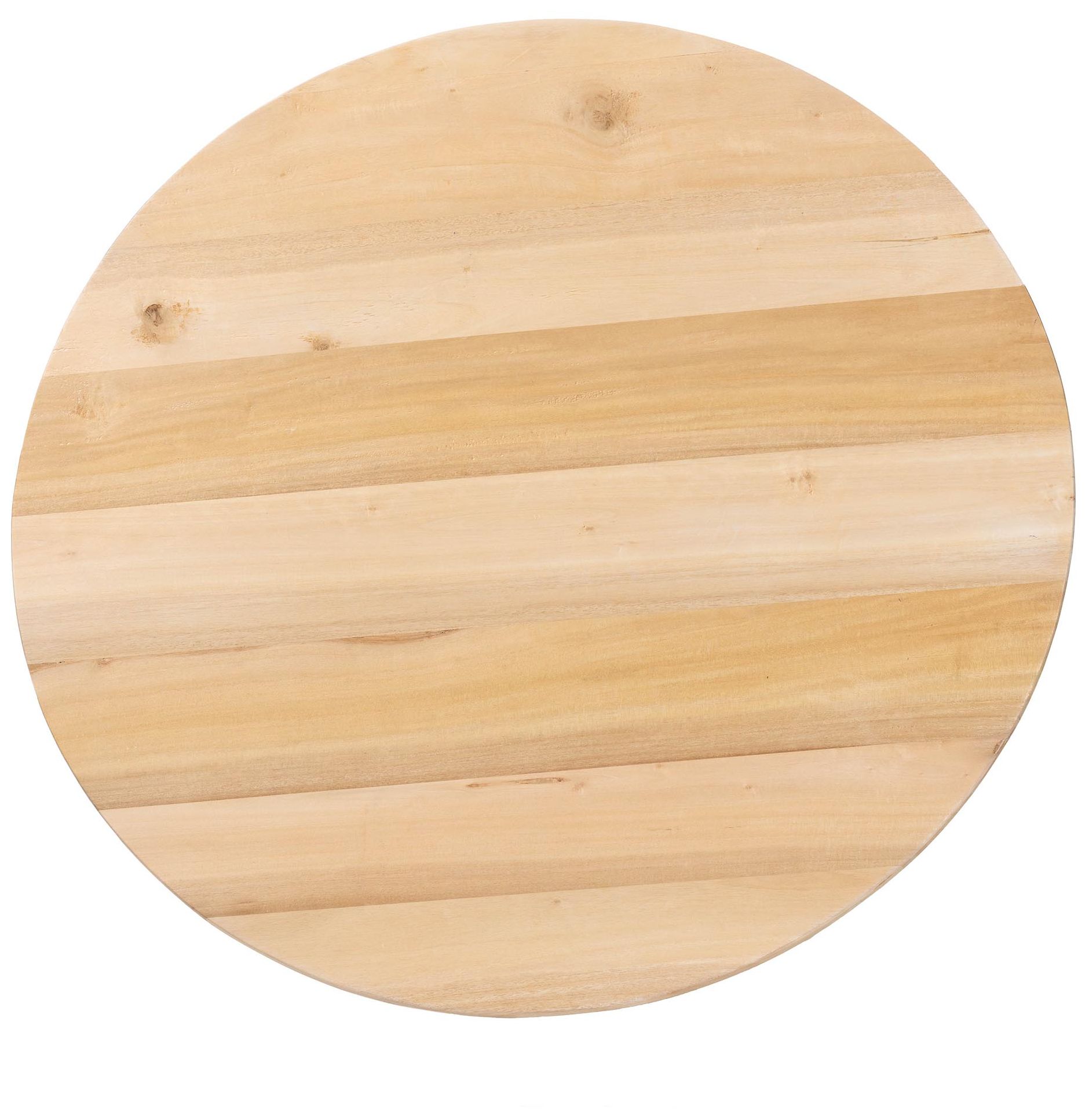 Image 3 bali & pari Caribic Modern Slatted Acacia Wood Coffee Table more views