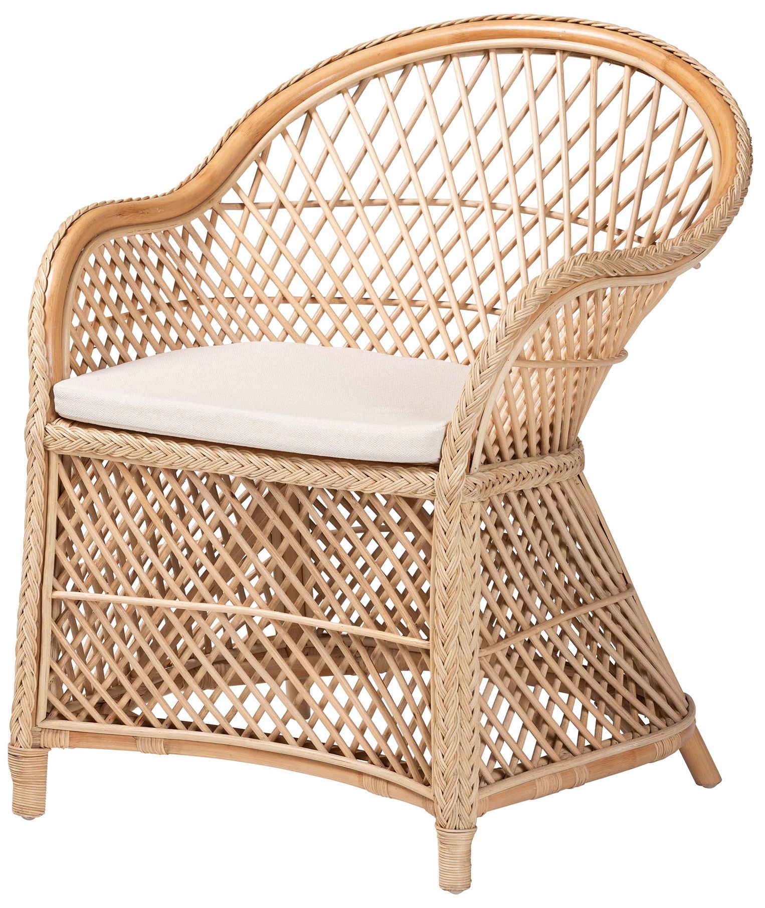 Thumbnail2 of bali & pari Casilda Bohemian Natural Braided Rattan Arm Chair