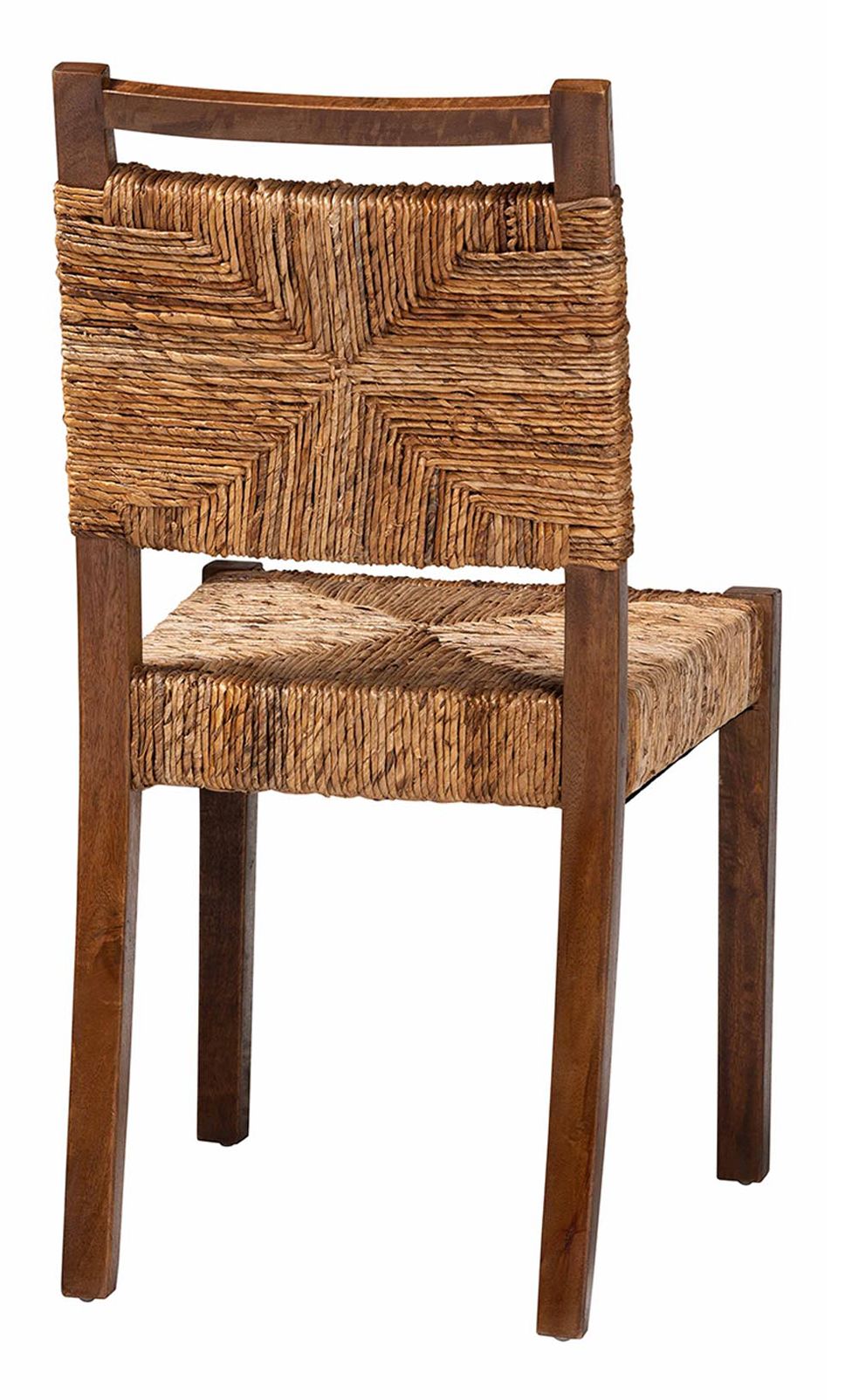 Image 3 bali & pari Cordoba Natural Seagrass and Mahogany Wood 2 Piece Dining C more views