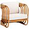 bali & pari Corsa Modern Bohemian Natural Rattan Arm Chair