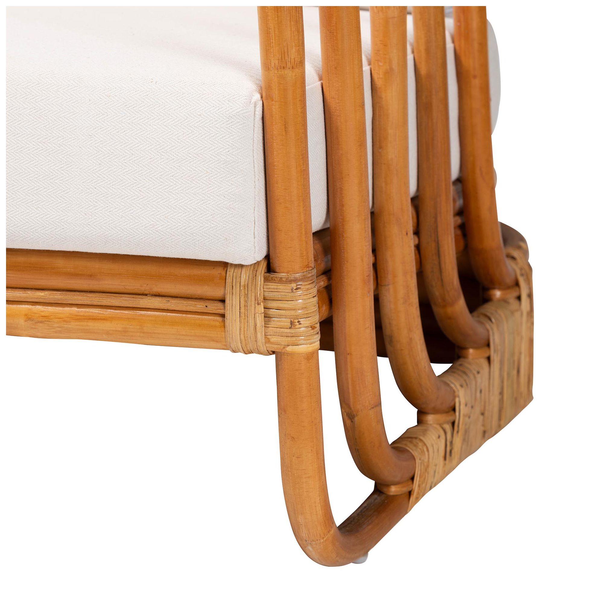 Image 7 bali & pari Corsa Modern Bohemian Natural Rattan Arm Chair more views