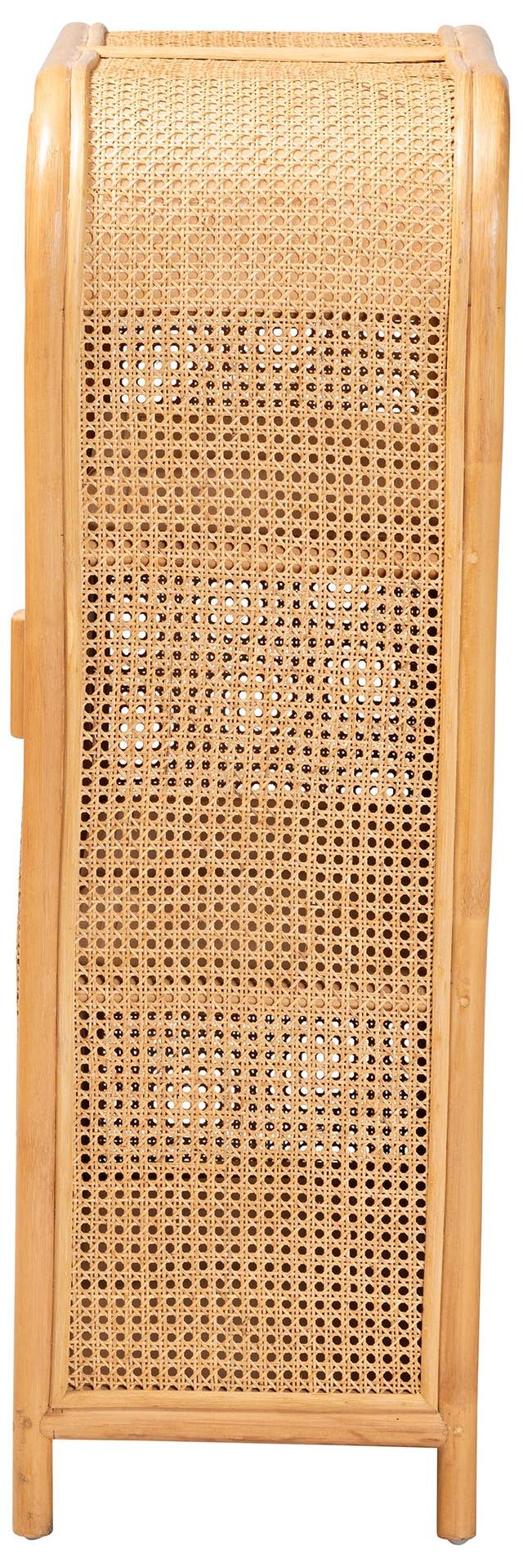 Image 5 bali & pari Curacao Modern Light Honey Rattan 2 Door Storage Cabinet more views