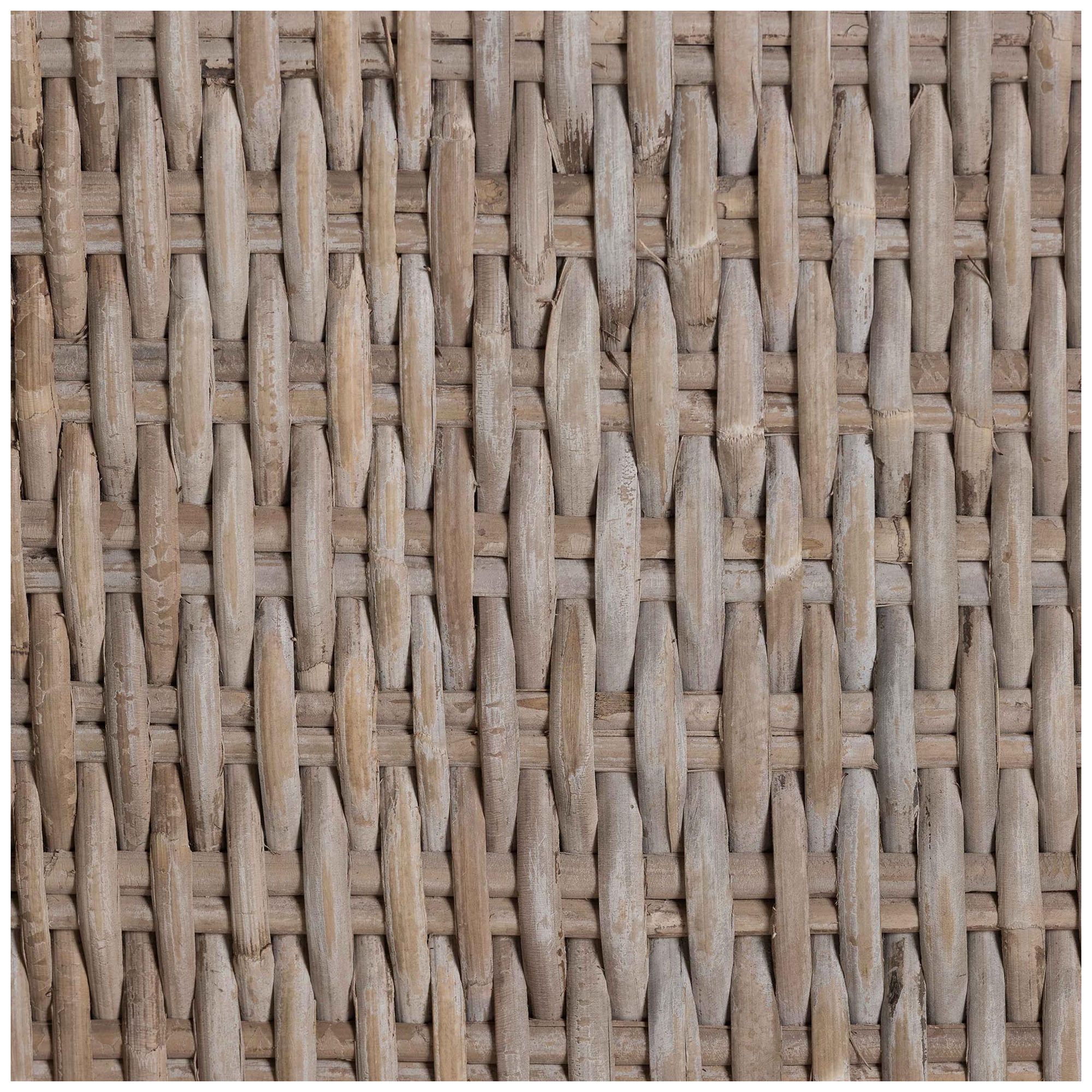 bali &amp; pari Derris Natural Rattan Greywashed Counter Stool with Cushion