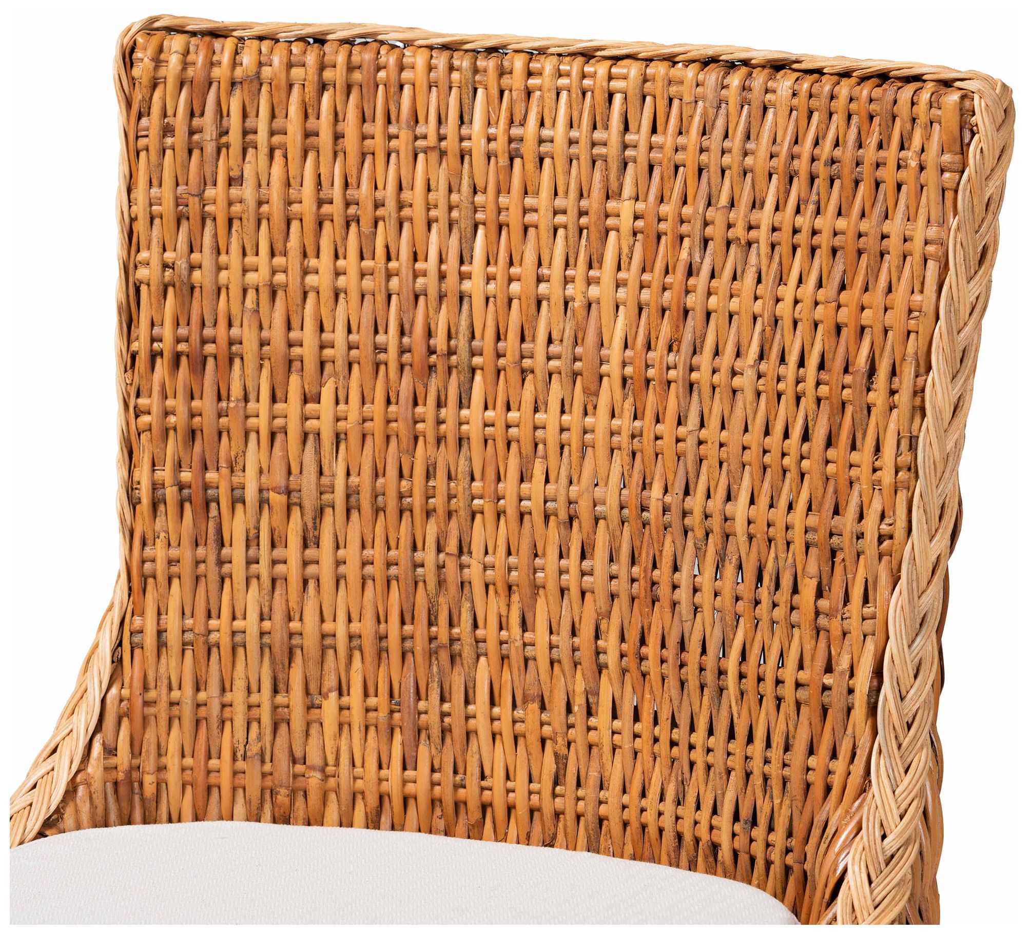 Image 6 bali & pari Derris Rattan Light Honey Counter Stool with Cushion more views