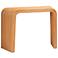 bali & pari Eilis Bohemian Fluted Rattan Waterfall Console Table