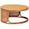 bali & pari Eldon Bohemian Honey Rattan Coffee Table