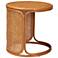 bali & pari Eldon Bohemian Honey Rattan Large End Table