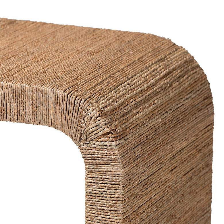 Image 6 bali & pari Eviana Japandi Natural Seagrass Waterfall Console Table more views