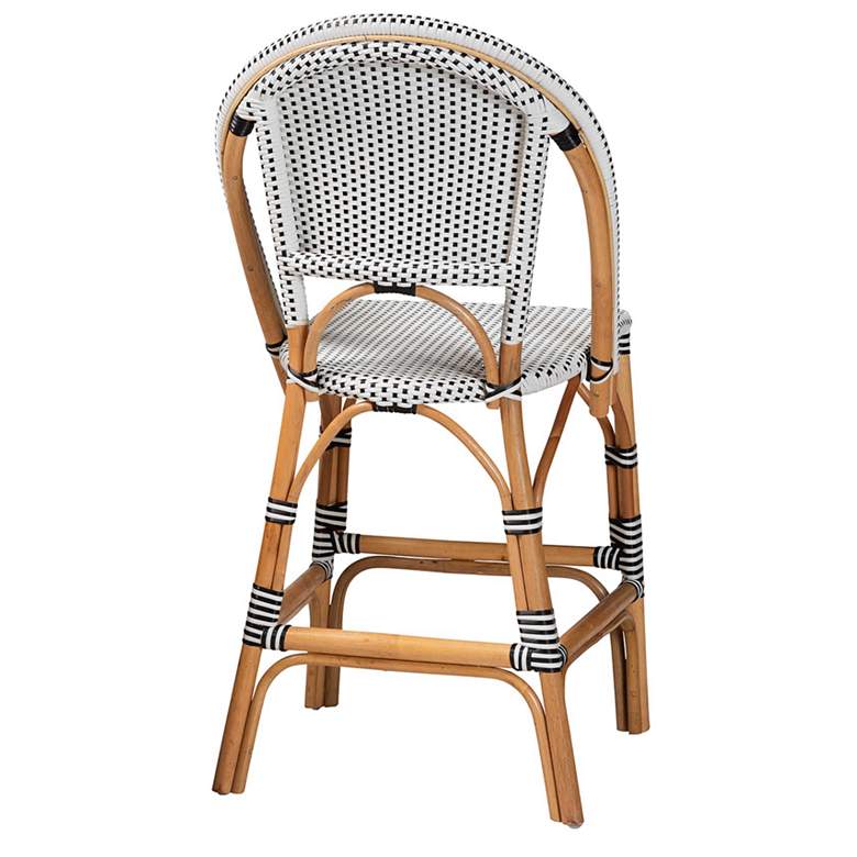 Image 2 bali & pari Genica Two Tone and Natural Rattan 2 Piece Counter Stool Se more views