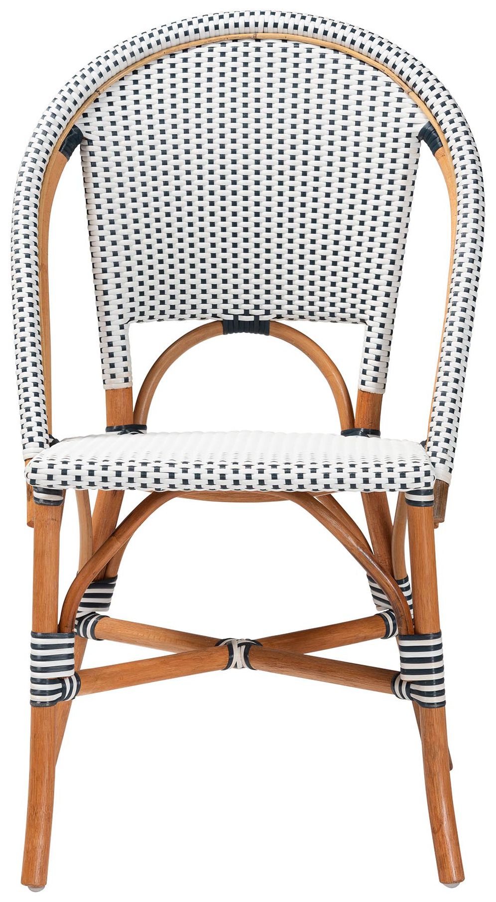 Image 3 bali & pari Genica Two Tone Weaving and Natural Rattan Bistro Chair more views
