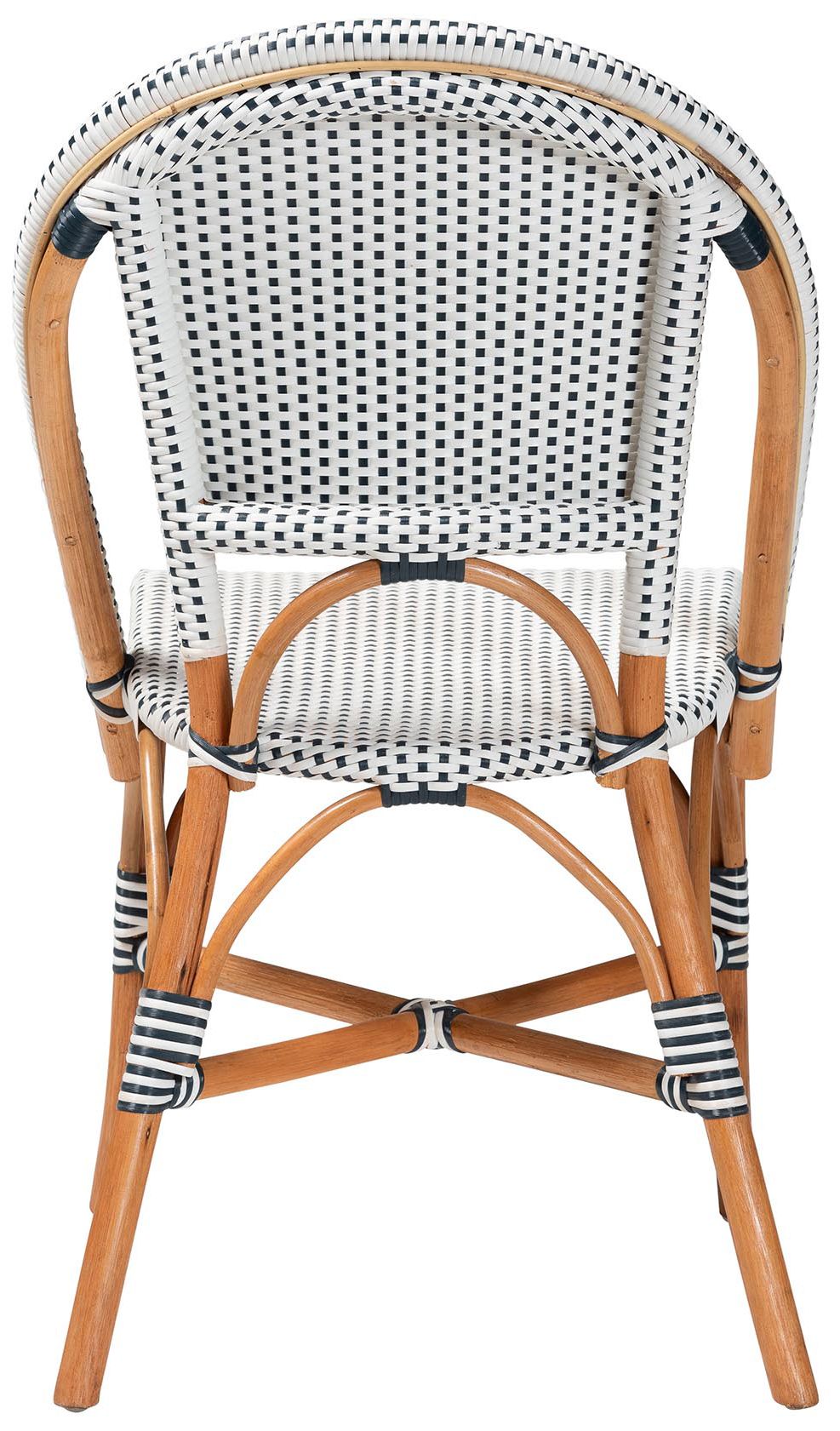 Image 5 bali & pari Genica Two Tone Weaving and Natural Rattan Bistro Chair more views
