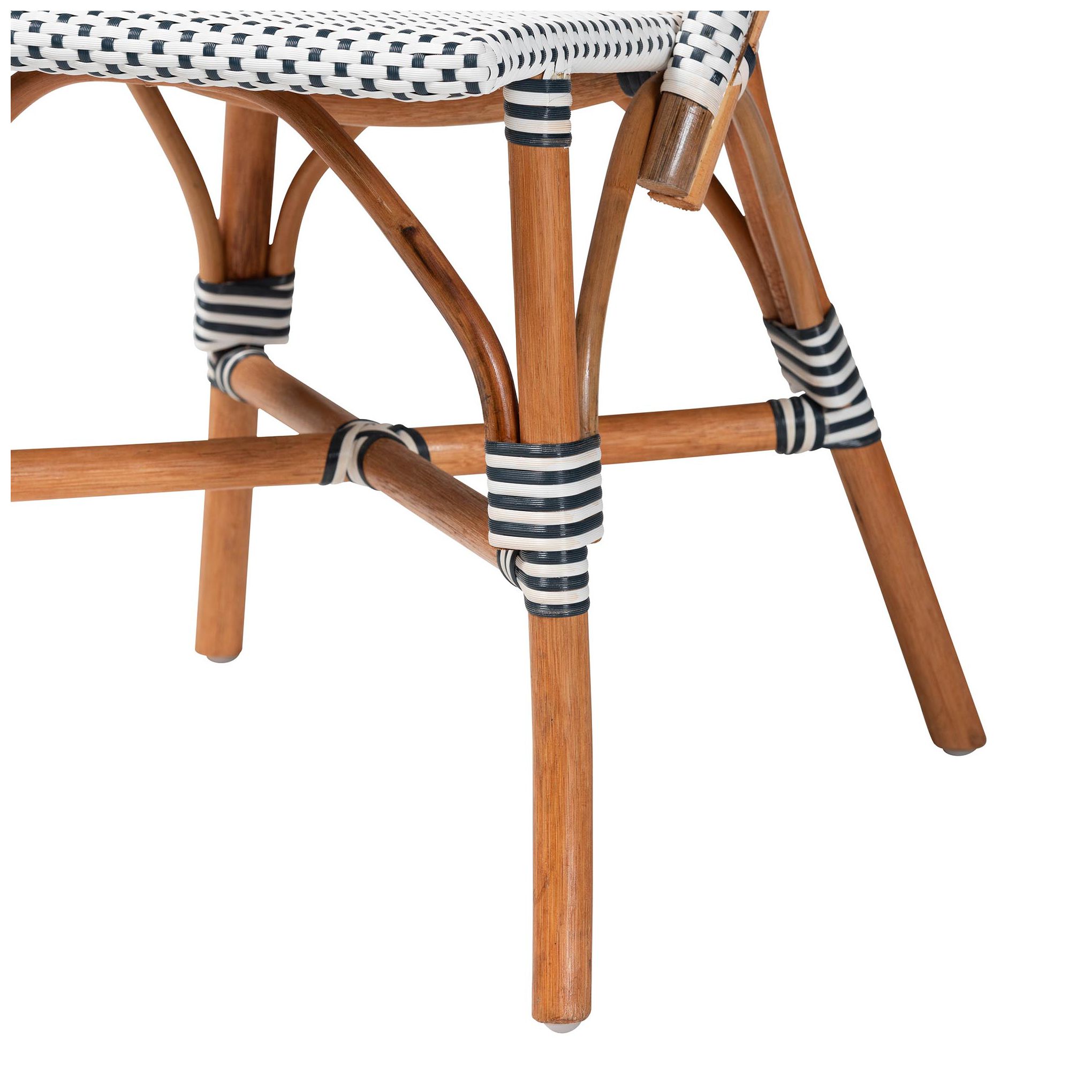 Image 7 bali & pari Genica Two Tone Weaving and Natural Rattan Bistro Chair more views