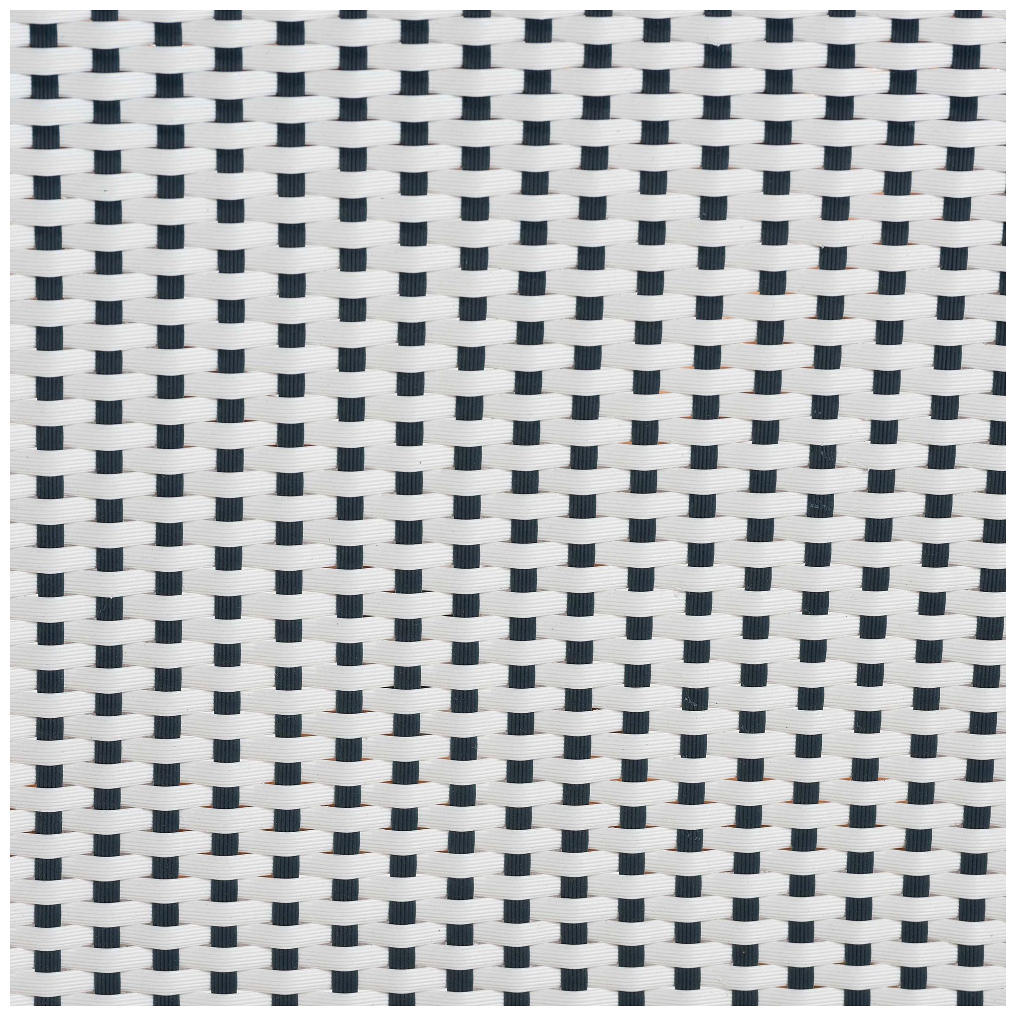 bali & pari Genica Two Tone Weaving and Natural Rattan Bistro Chair