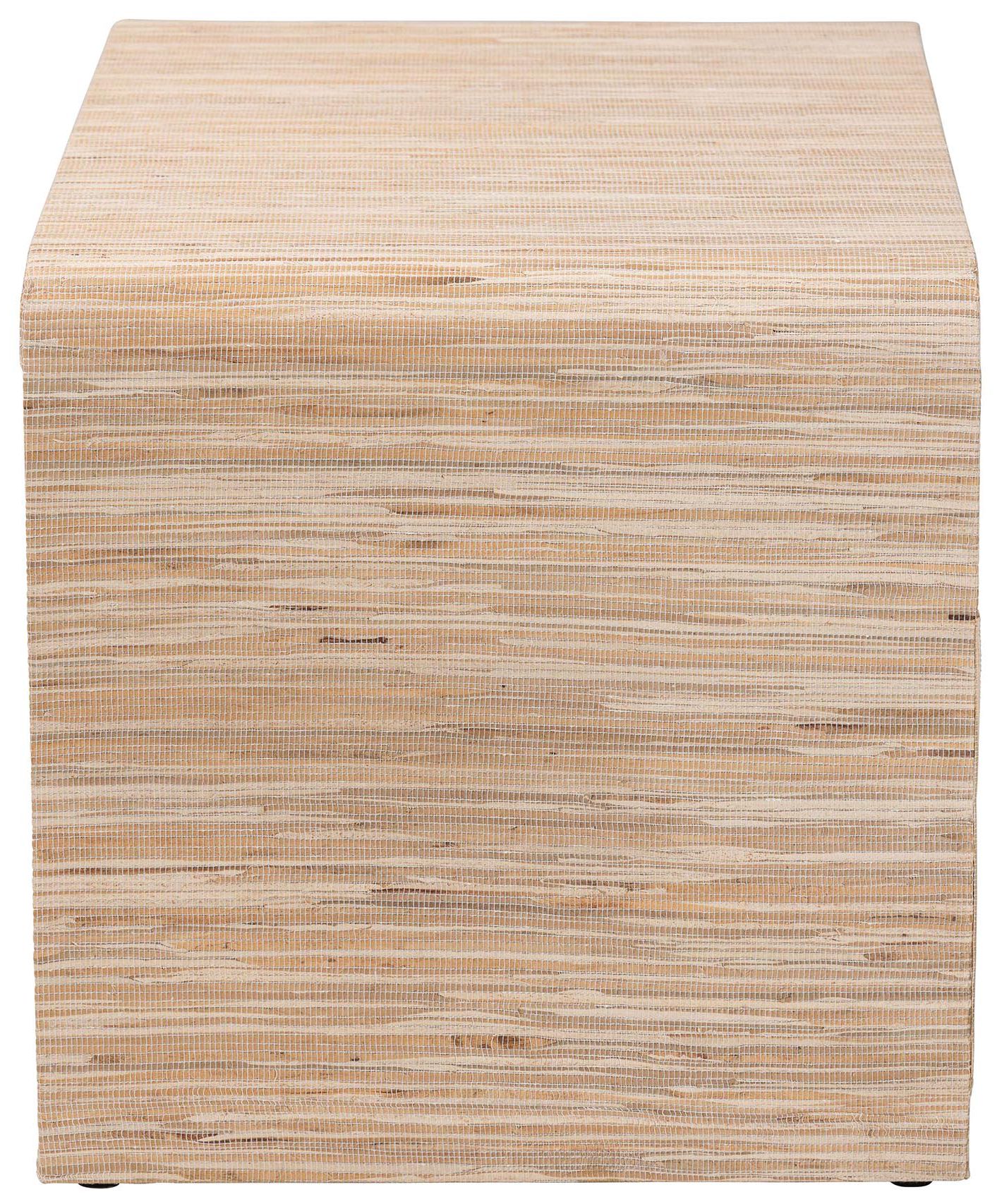 Image 5 bali & pari Hannah Bohemian Woven Grasscloth 1-Drawer Nightstand more views