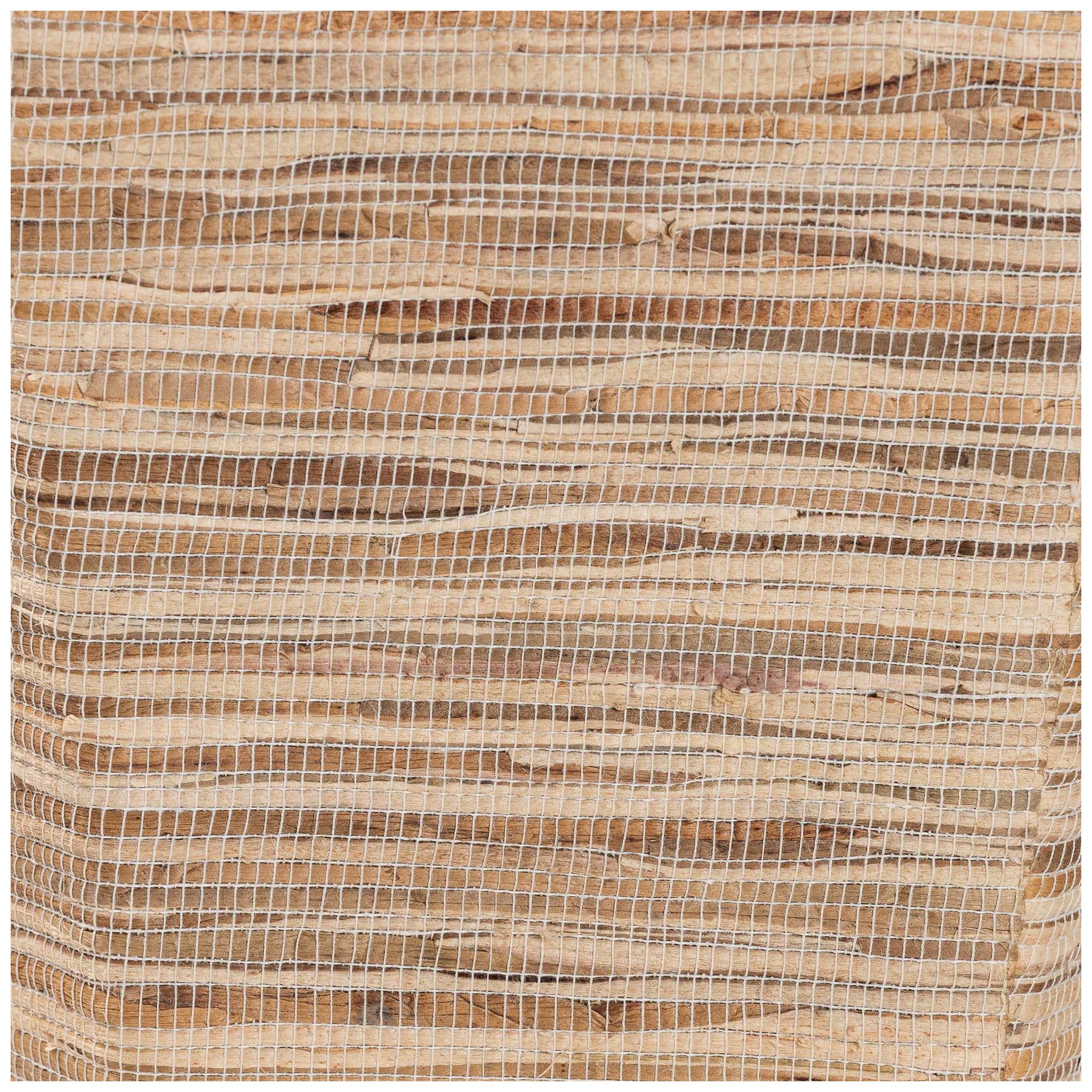 Image 5 Bali & Pari Idana Bohemian Woven Grasscloth Hourglass End Table more views