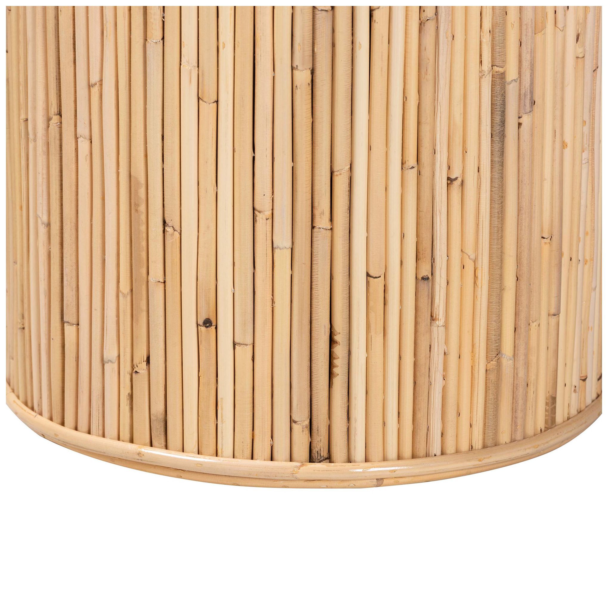 Image 6 bali & pari Iryna Modern Bohemian Natural Rattan Console Table more views