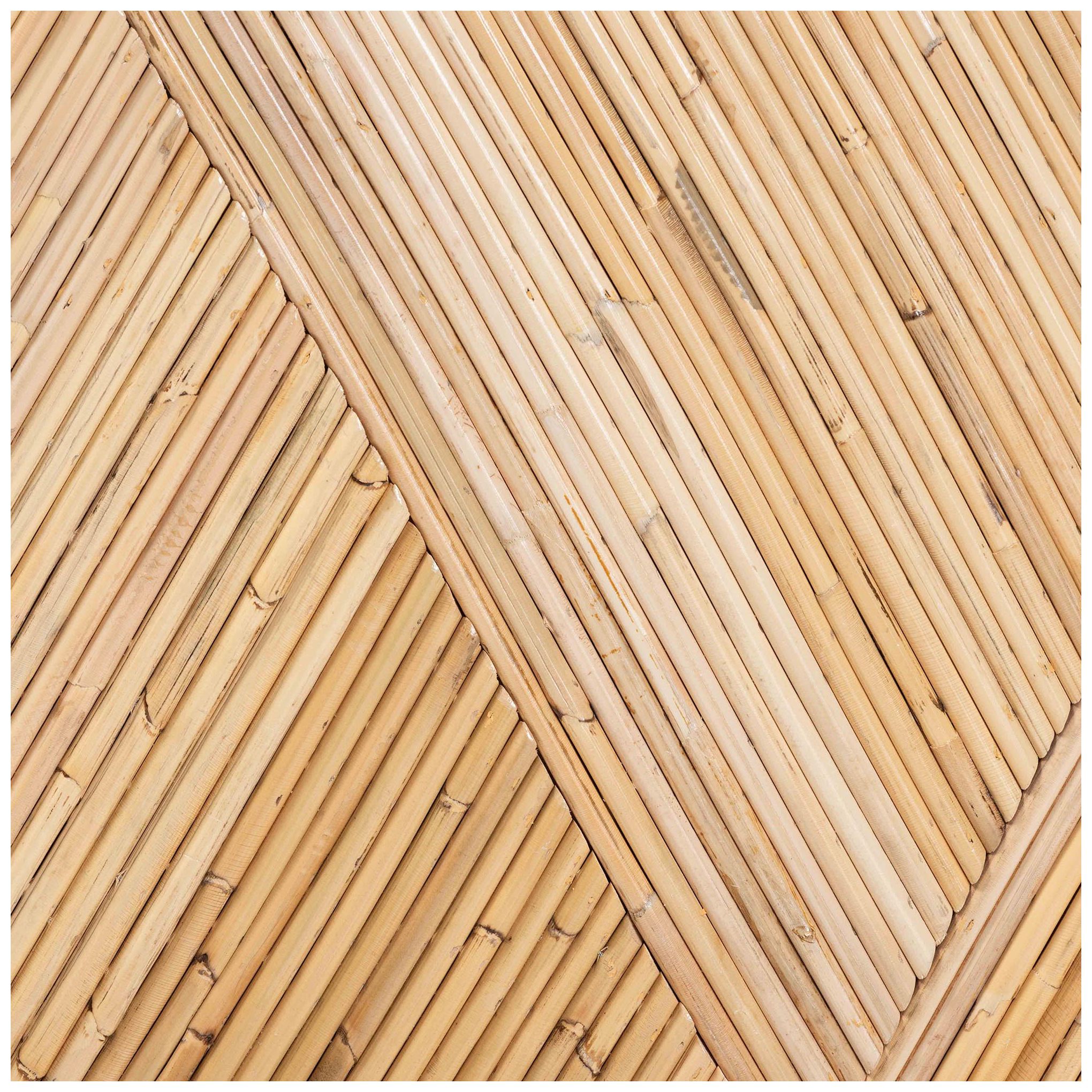 Image 7 bali & pari Iryna Modern Bohemian Natural Rattan Console Table more views