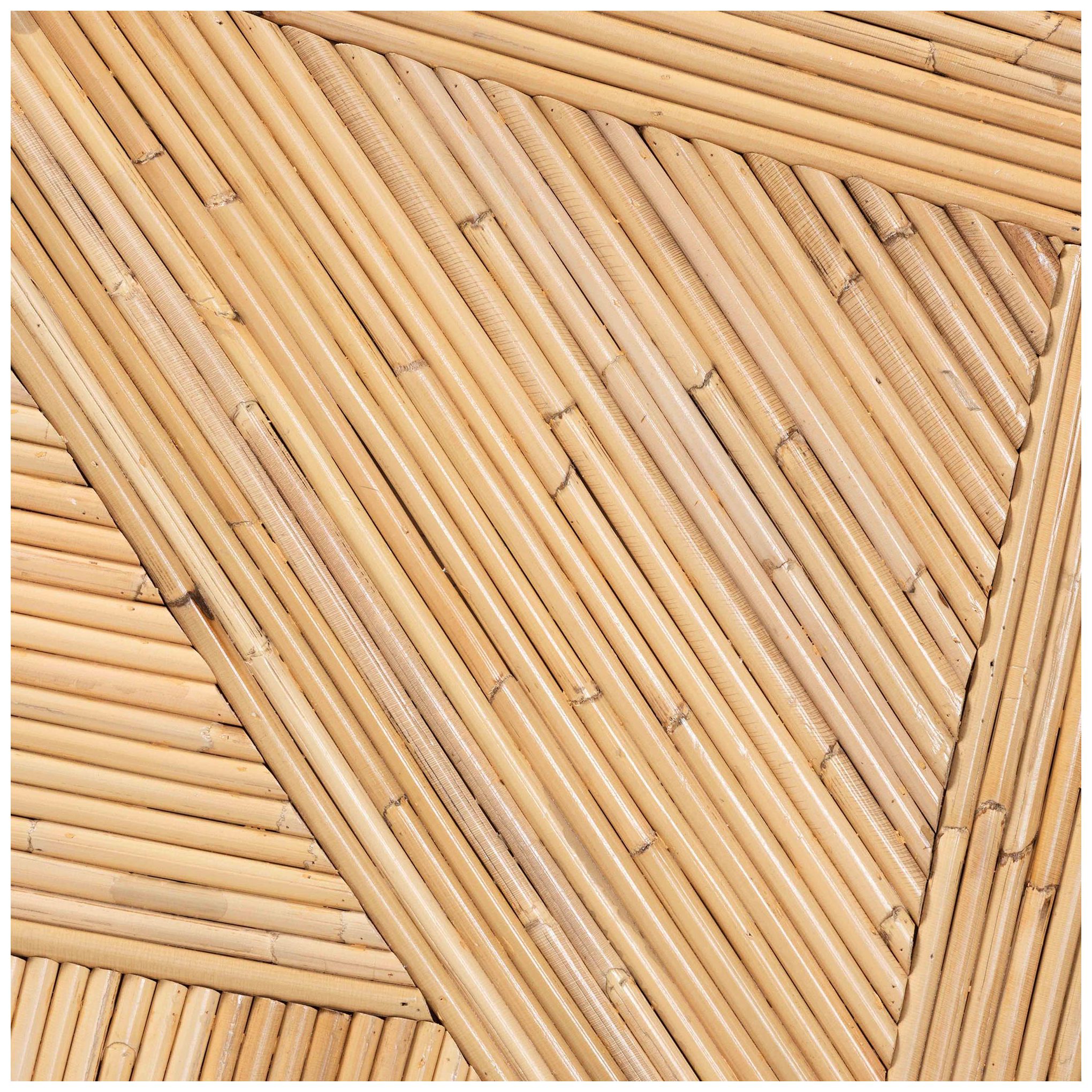 Image 6 bali & pari Iryna Modern Bohemian Natural Rattan End Table more views