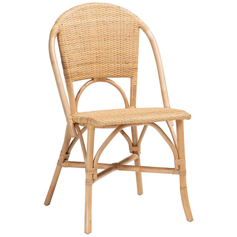 Image 1 bali & pari Jaylyn Bohemian Natural Rattan Dining Chair