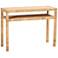 bali & pari Kalimantan Light Honey Rattan and Acacia Wood Console Table
